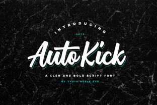 Auto Kick: A Vintage-Inspired Script Font That Delivers Character—Without the Compromise