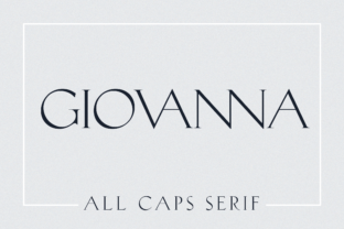 GIOVANNA: Elevate Your Design With Timeless Serif Elegance