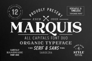 Marquis Duo: A Handmade Serif Font Duo That Brings Timeless Boldness to Real Design Work
