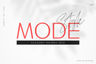 Mode Style Duo: Elegant Fashion & Design Fonts