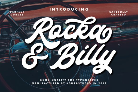 Rocka Billy: Bold Handwritten Rock 'n' Roll Font