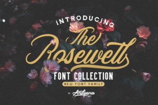 Rosewell Family: Elegant & Retro Fonts for Creative Projects