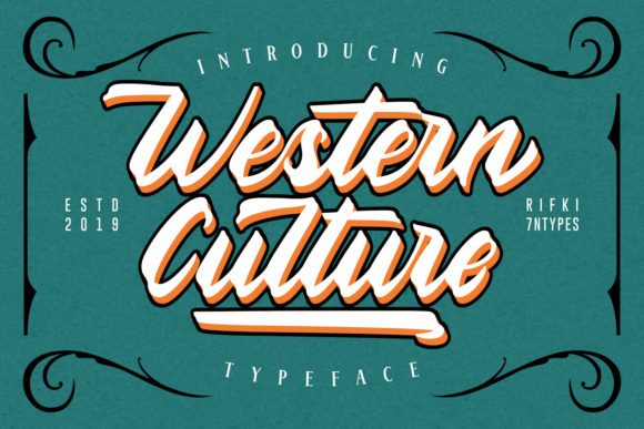 Western Culture: A Bold Font That Turns Everyday Designs Into Statements